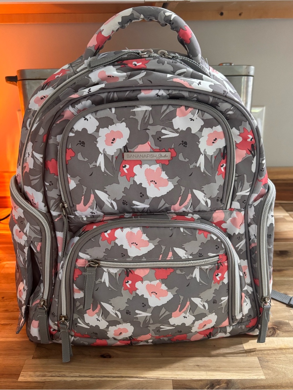 BananaFish Studio Diaper Bag Backpack with Insulated Pocket & Changing Pad